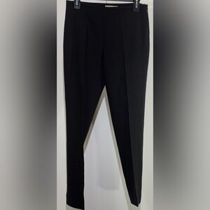 MICHAEL KORS Chic Flat Front Side Zip Black Pant Size: 4